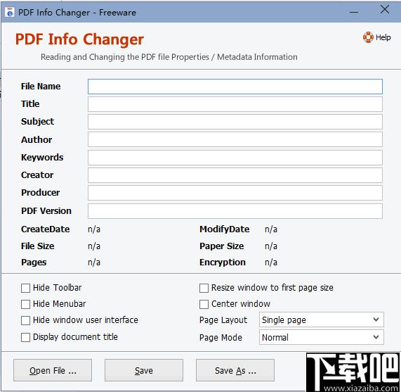 Adept PDF Info Changer下载,PDF管理,PDF工具,PDF修改