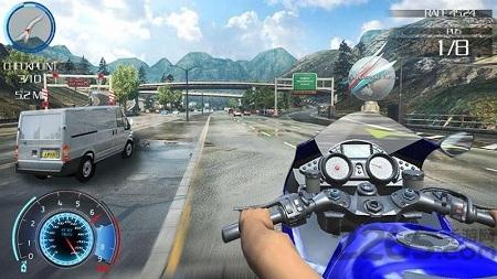 摩托车赛车3d手机版下载,摩托车赛车3d,摩托车游戏,竞速游戏